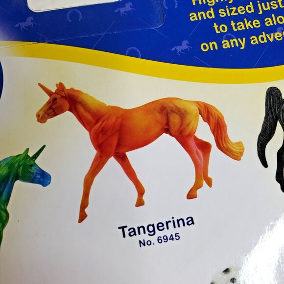 Breyer Stablemates Unicorn Collection Red-Orange Tangerina No. 6945 NEW, SEALED - Picture 4 of 4